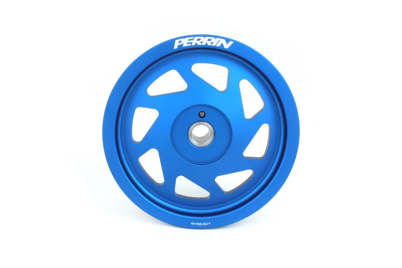 Perrin Lightweight Crank Pulley Blue (PSP-ENG-106BL) | Subaru WRX 2022-2025 / BRZ 2022-2025 / Crosstrek 2017-2025 / Ascent 2019-2025 / Outback XT 2020-2025 / Legacy XT 2020-2025 / GR86 2022-2025