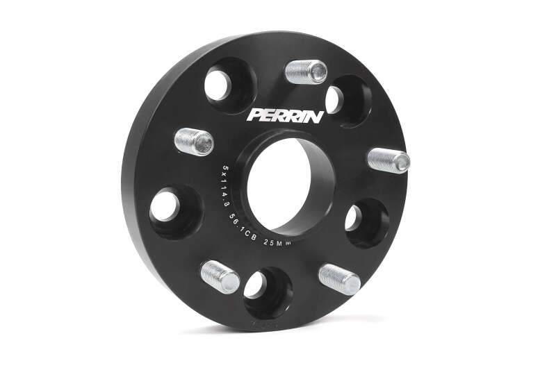 PERRIN Subaru 25mm Wheel Spacers 5x114.3 BP w/56mm Hub - Black