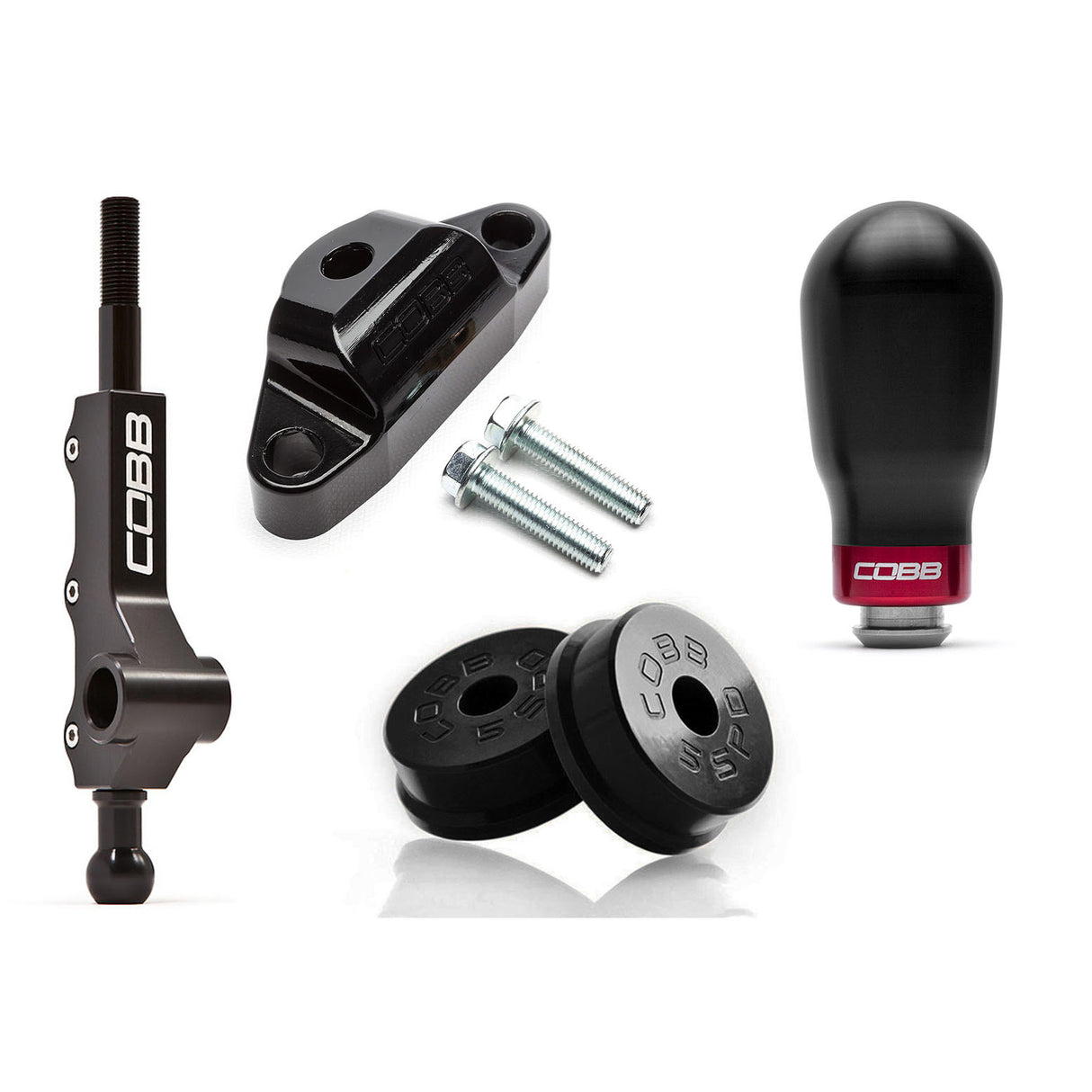 COBB Stage 1+ Drivetrain Package 5-Speed With Wide Barrel Shifter Tall Weighted Knob Subaru 2002-2007 WRX | 212X01P-TW