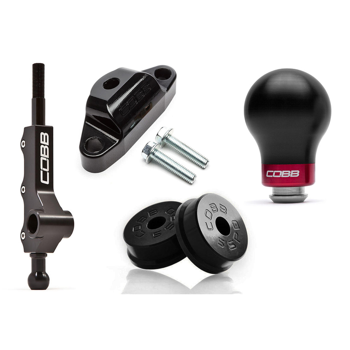 COBB Stage 1+ Drivetrain Package 5-Speed With Tall Shifter Weighted Knob Subaru 2002-2007 WRX | 212X11P-WK