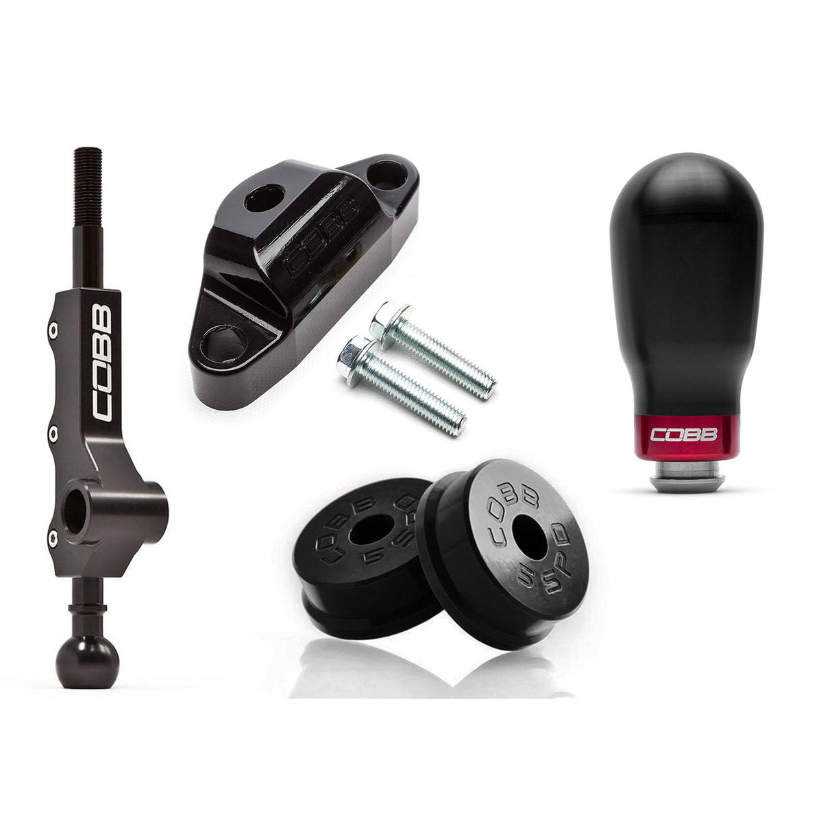 COBB Stage 1+ Drivetrain Package 5-Speed Tall Weighted Knob Subaru 2008-2014 WRX / 2006-2008 Forester XT / 2005-2009 Legacy GT / 2005-2009 Outback XT | 214X01P-TW