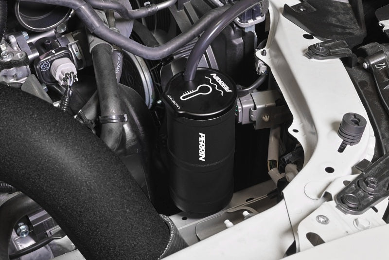 Perrin Performance Coolant Overflow Tank Black Subaru 2002-2025 WRX / 2004-2021 STI / 2013-2025 BRZ / FR-S / GT86 / GR86 | ASM-ENG-505BK