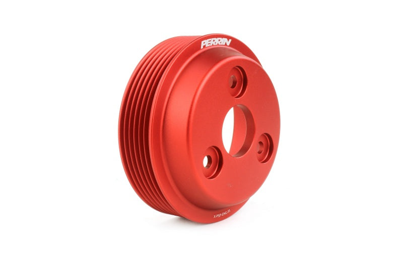 Perrin Water Pump Pulley Red (PSP-ENG-111RD) | Subaru WRX 2015-2021 / Forester XT 2014-2018 / Crosstrek 2018-2020