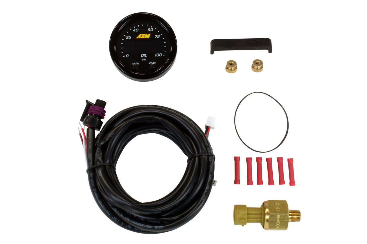 AEM X-Series Pressure Gauge Kit 0-100psi (30-0301)