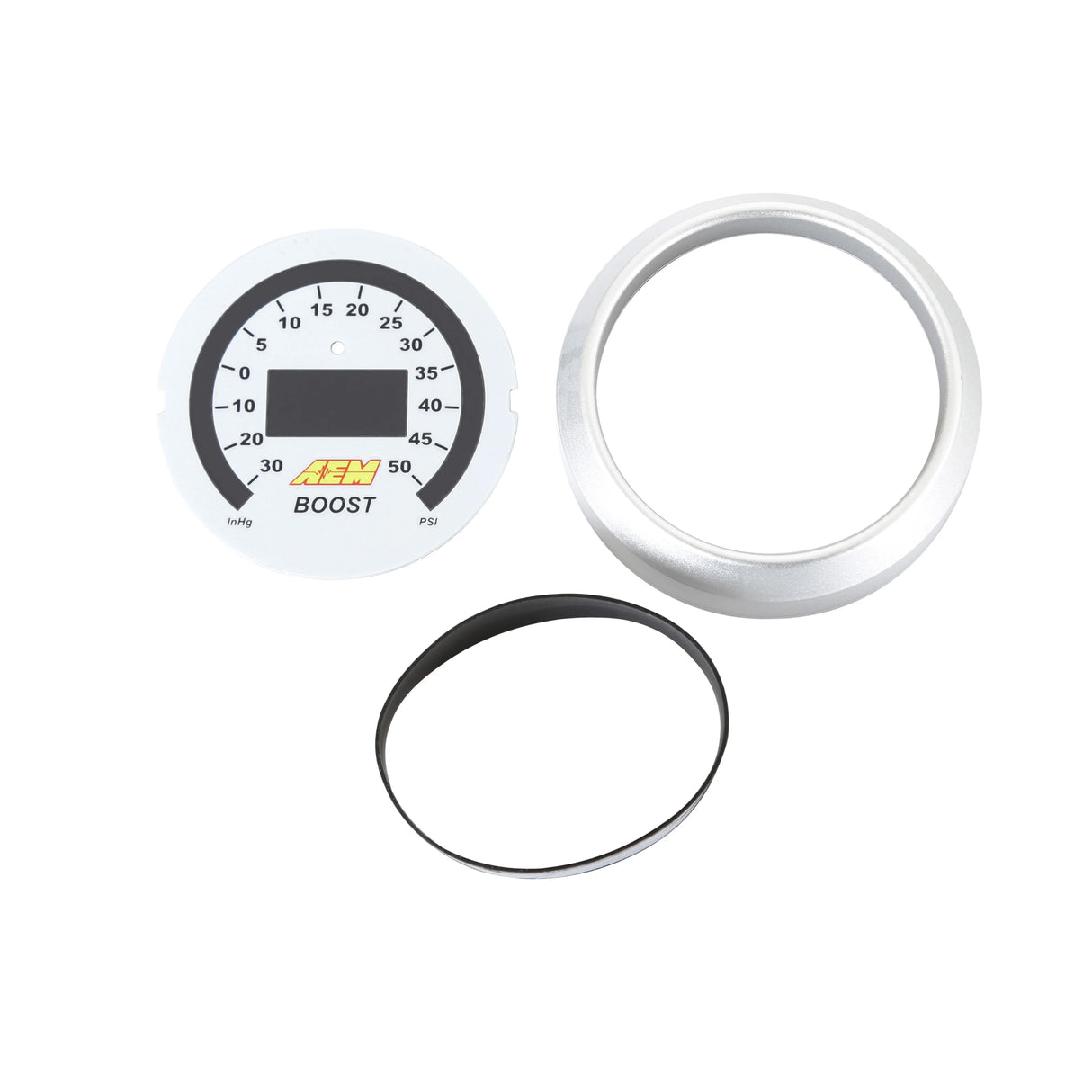 AEM 52mm Digital Boost And Vacuum Gauge -30inHg - 50 PSI (30-4408)