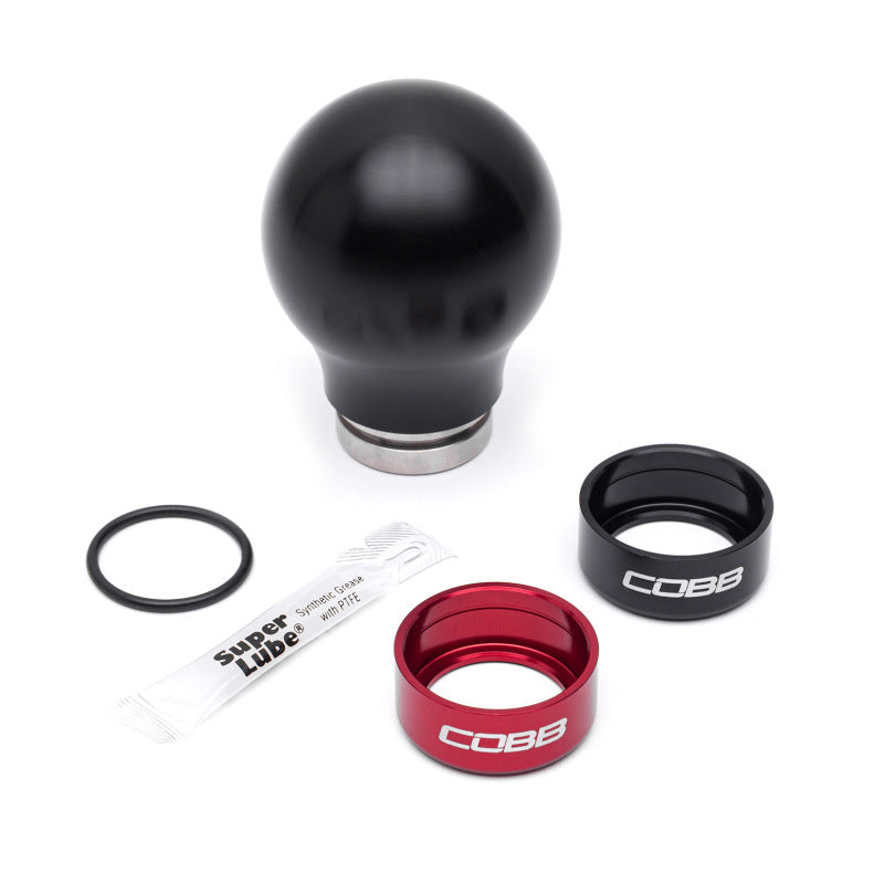 COBB 6-Speed Weighted Shift Knob Black Subaru 2015-2025 WRX / 2004-2021 STI | 213360-BK