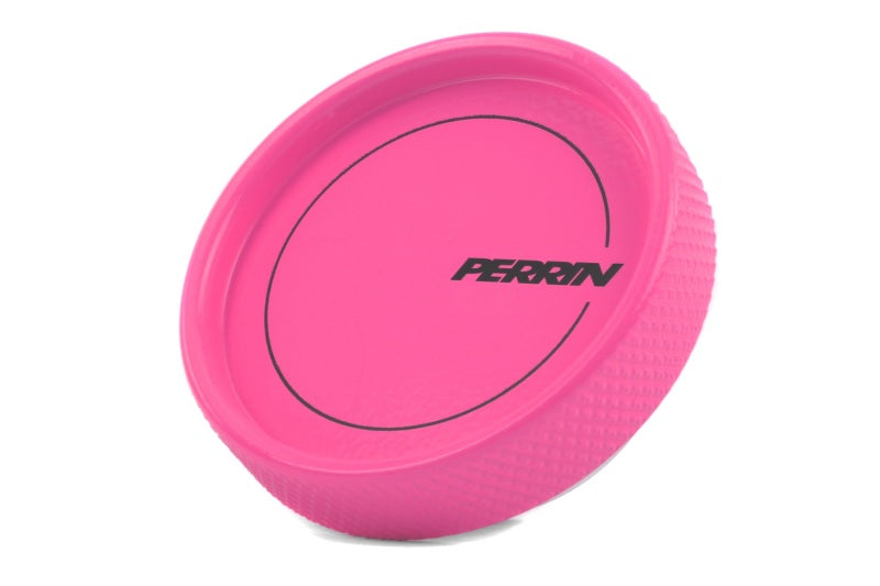 Perrin Oil Cap Round Style Hyper Pink (PSP-ENG-711HP) | Subaru WRX / STI / BRZ / Forester XT / Legacy GT / Legacy XT / Outback XT / Crosstrek / Ascent / Scion FR-S 2013-2016 / Toyota GT86 2017-2021 / GR86 2022-2025
