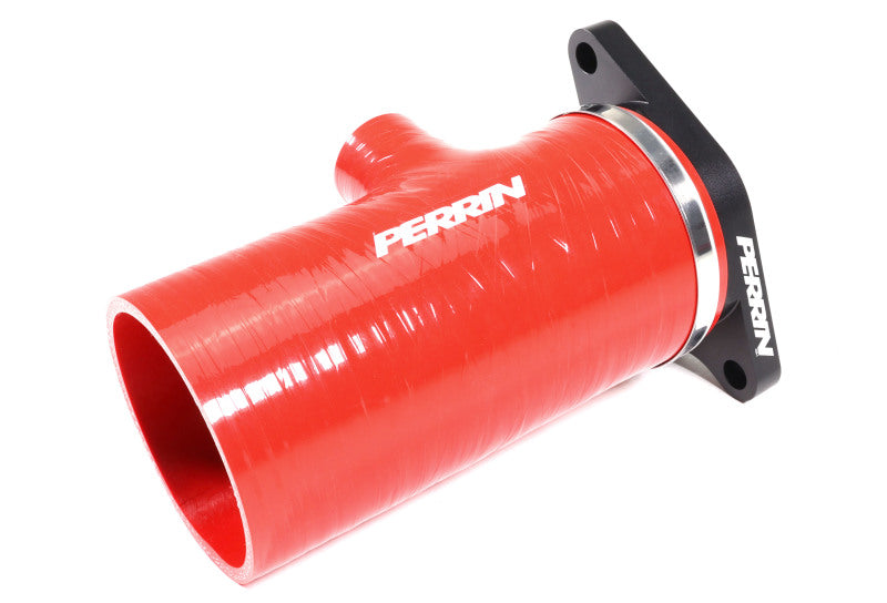 Perrin Turbo Inlet Hose With Short Nozzle Red V2 Fitment (PSP-INT-426RD) | Subaru WRX 2022-2024