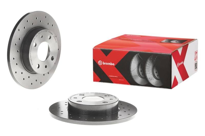 Brembo Premium High Carbon Cast Iron Drilled Front Brake Rotor Subaru 2004 STI | 09.7812.1X