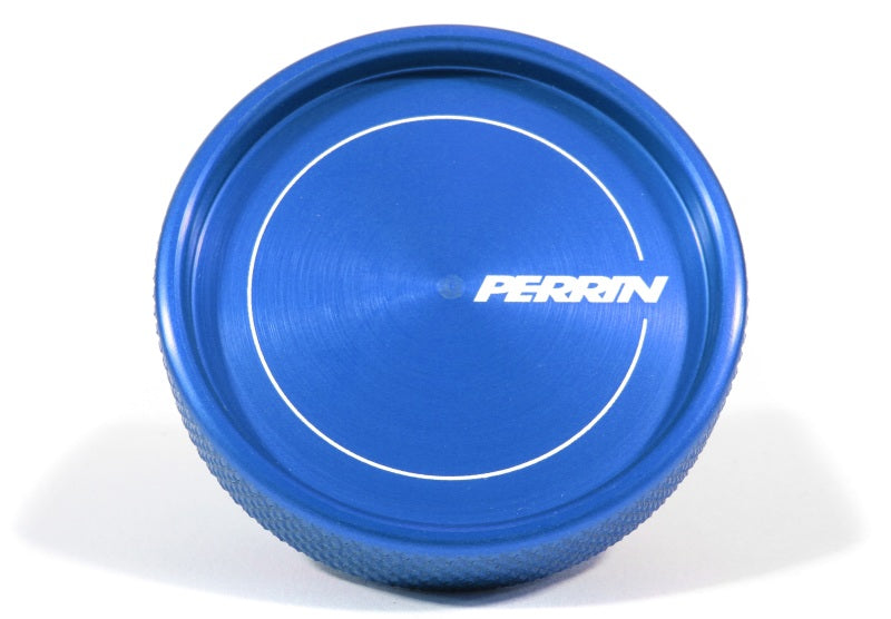 Perrin Oil Cap Round Style Blue (PSP-ENG-711BL) | Subaru WRX / STI / BRZ / Forester XT / Legacy GT / Legacy XT / Outback XT / Crosstrek / Ascent / Scion FR-S 2013-2016 / Toyota GT86 2017-2021 / GR86 2022-2025