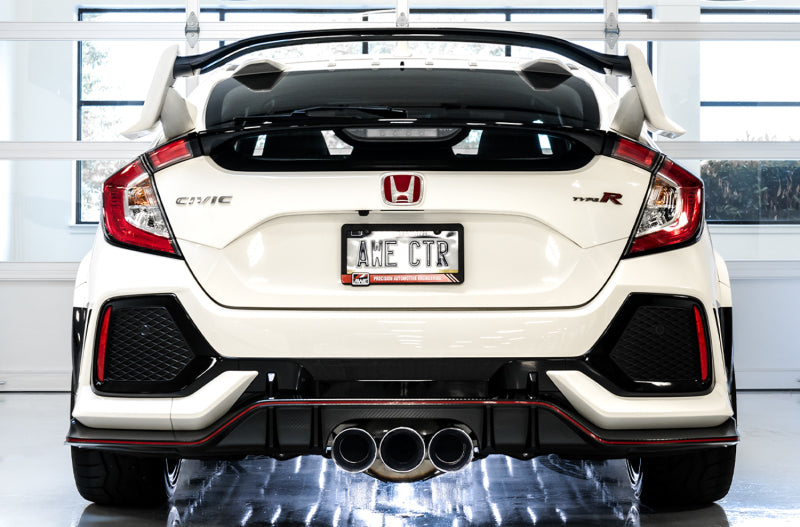 AWE Touring Edition Exhaust w/ Front & Mid Pipes Chrome Silver Tips 2017-2021 Honda Civic Type R FK8 | 3015-42666