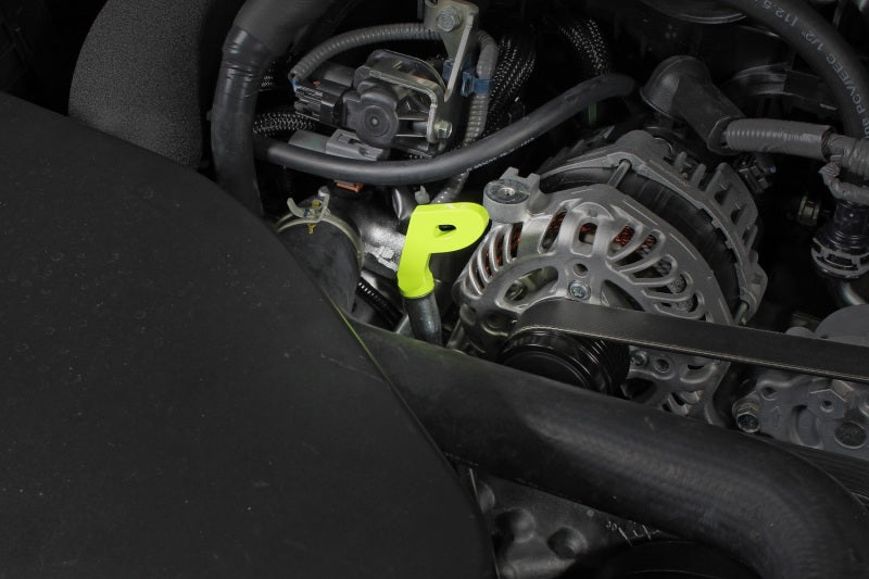 Perrin Aluminum P Style Dip Stick Handle Neon Yellow (PSP-ENG-720NY) | WRX / BRZ / FR-S / GT86 / GR86 / Ascent / Forester XT / Crosstrek