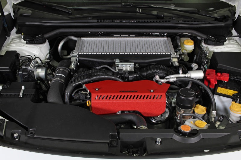 Perrin Pulley Cover Red (PSP-ENG-153RD) | Subaru WRX 2022-2025