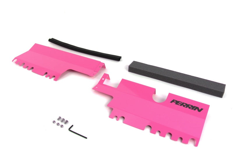 Perrin Radiator Shroud Hyper Pink Without OEM Intake Scoop (PSP-ENG-512-2HP) | Subaru WRX 2015-2021 / STI 2015-2021