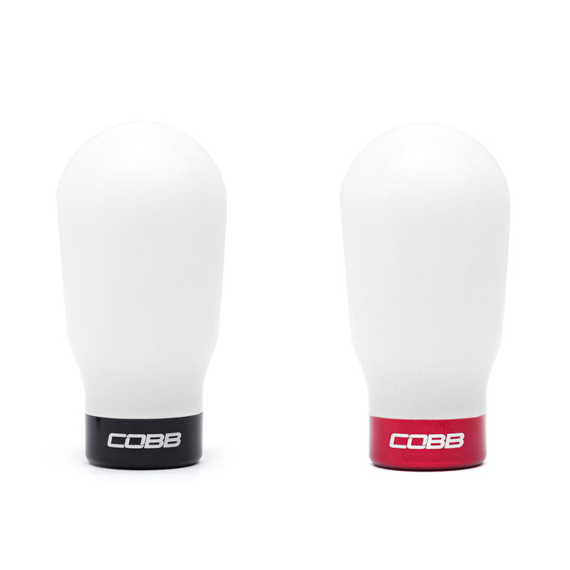 COBB 6-Speed Tall Weighted Shift Knob White Subaru 2015-2025 WRX / 2004-2021 STI | 213370-W