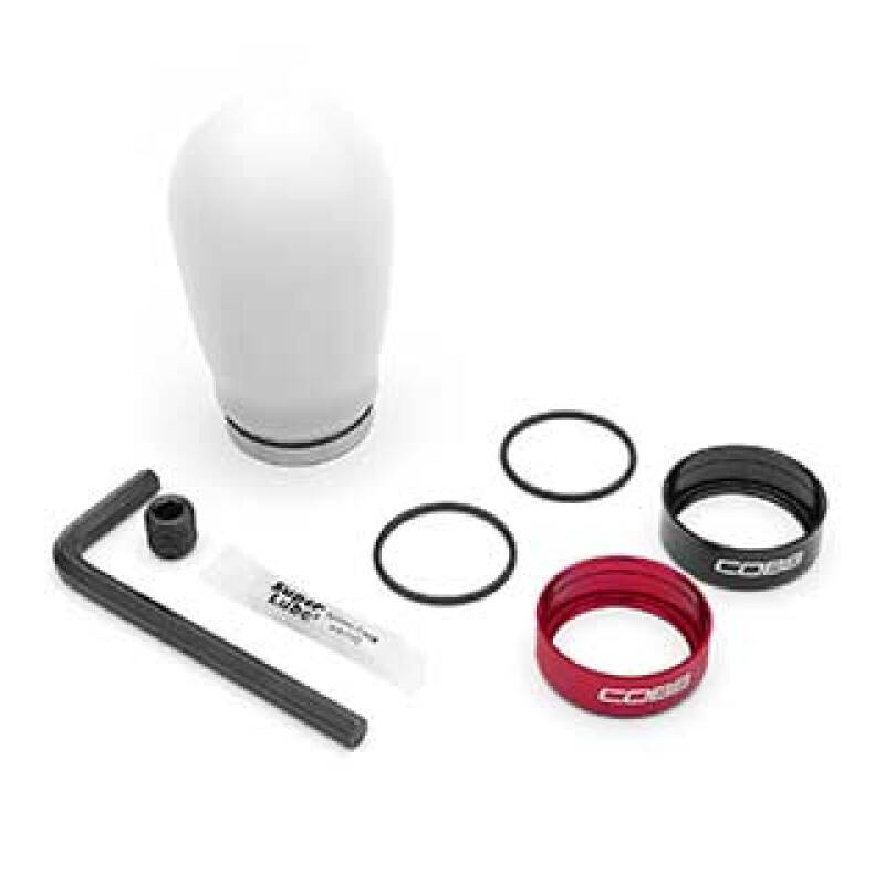 COBB Tall Weighted Shift Knob White Manual Subaru 2013-2025 BRZ / 2013-2016 FRS / 2017-2021 86 / 2022-2024 GR86 | 291370-W