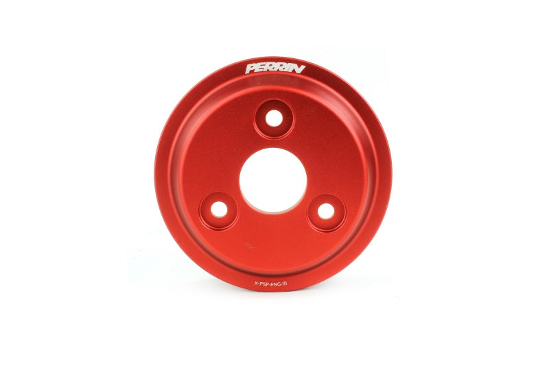 Perrin Water Pump Pulley Red (PSP-ENG-112RD) | Subaru WRX 2022-2025 / Ascent 2019-2025 / Legacy XT 2020-2025 / Crosstrek 2021-2025 / Outback XT 2020-2025