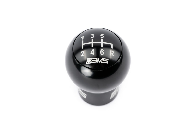 AMS Performance Billet Aluminum Shift Knob 6-Speed With Red, Black, or Gunmetal Changeable Color Caps (AMS.50.06.0002-1) | Subaru WRX 2015-2024 / STI 2004-2021
