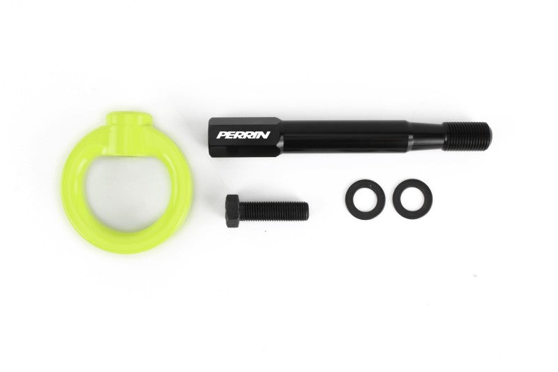 Perrin Rear Tow Hook Neon Yellow Hatch (PSP-BDY-250NY) | Subaru WRX 2008-2014 / STI 2008-2014