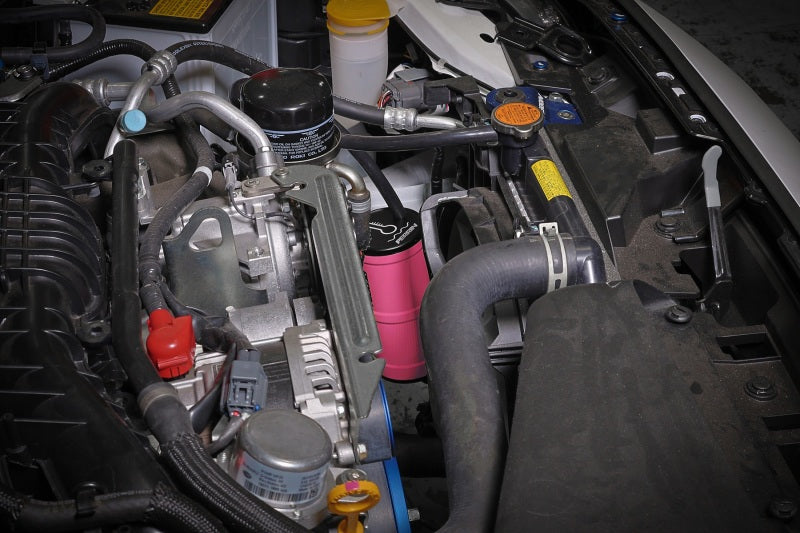 Perrin Performance Coolant Overflow Tank Hyper Pink Subaru 2002-2025 WRX / 2004-2021 STI / 2013-2025 BRZ / FR-S / GT86 / GR86 | ASM-ENG-505HP