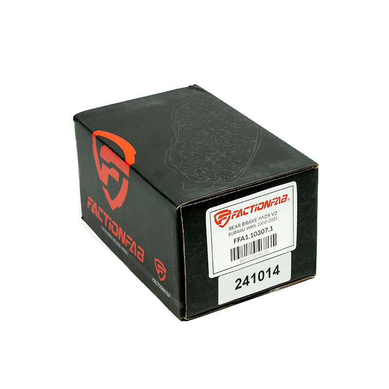 FactionFab Rear Brake Pads V2 Subaru 2008-2021 WRX | FFA1.10307.1