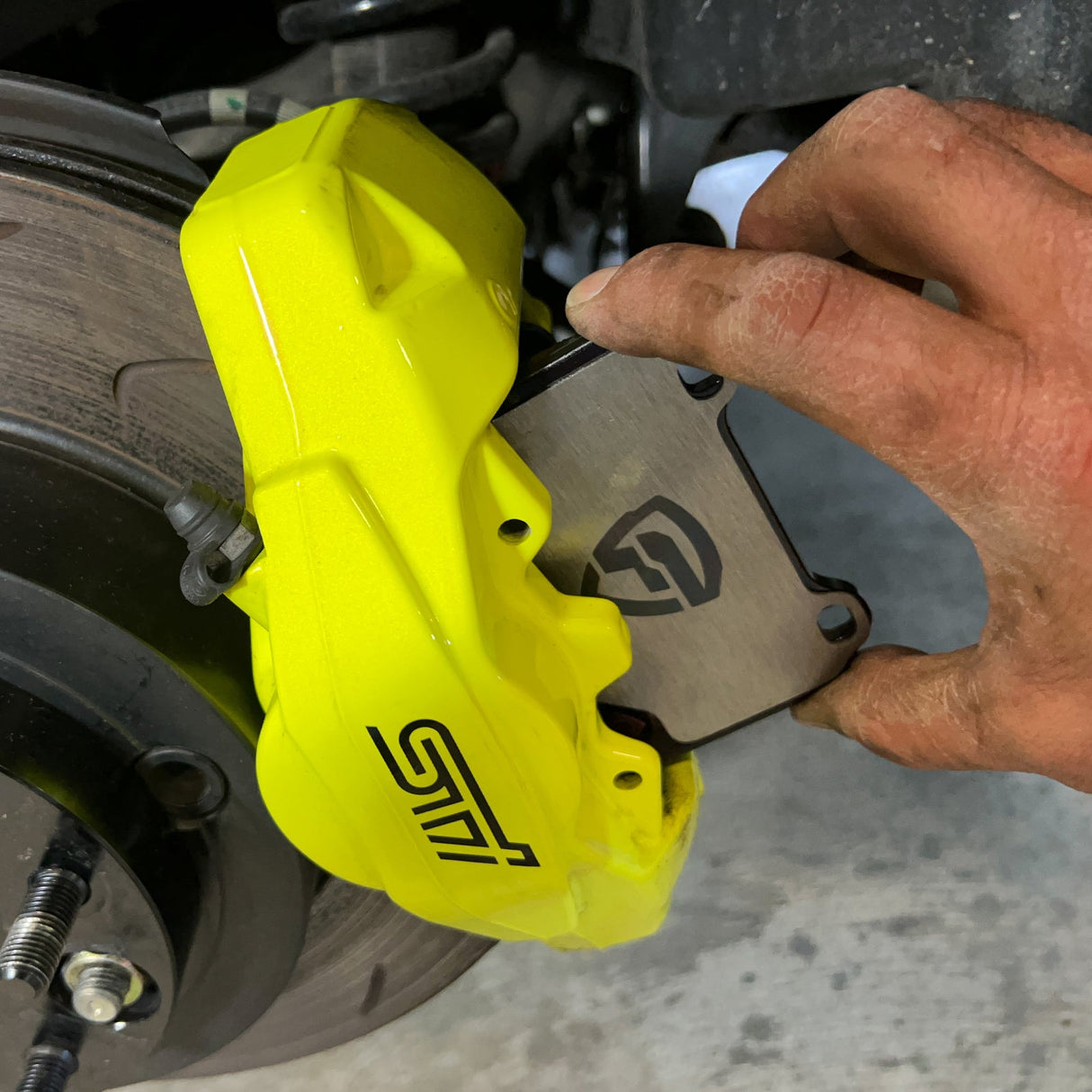 FactionFab Titanium Rear Brake Shim Set Brembo Subaru 2018-2021 STI | FFA1.10316.2