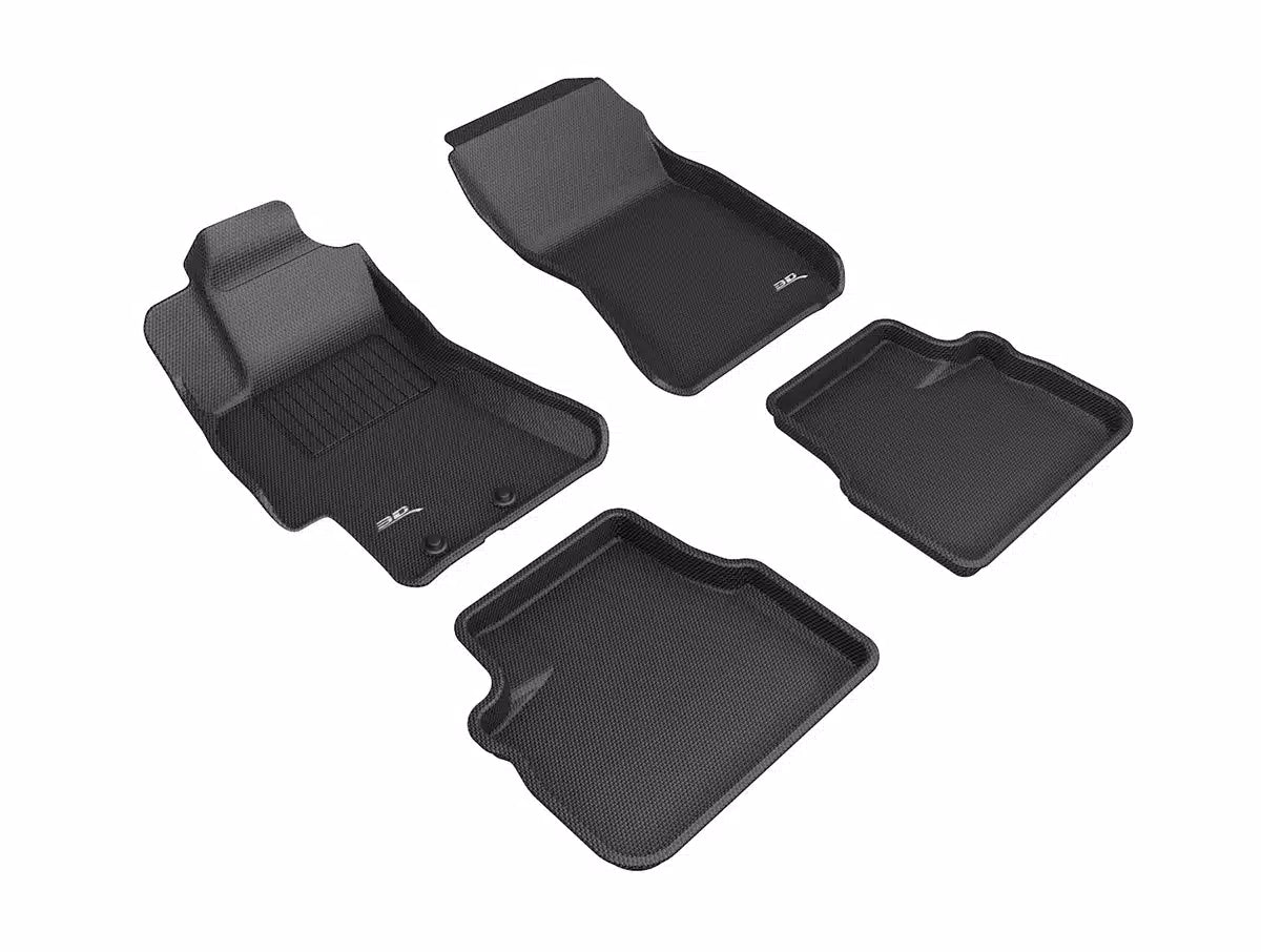 3D MAXpider Kagu Front And Rear All Weather Floor Liners Black (L1SB02501509) | Subaru WRX 2008-2014 / STI 2008-2014