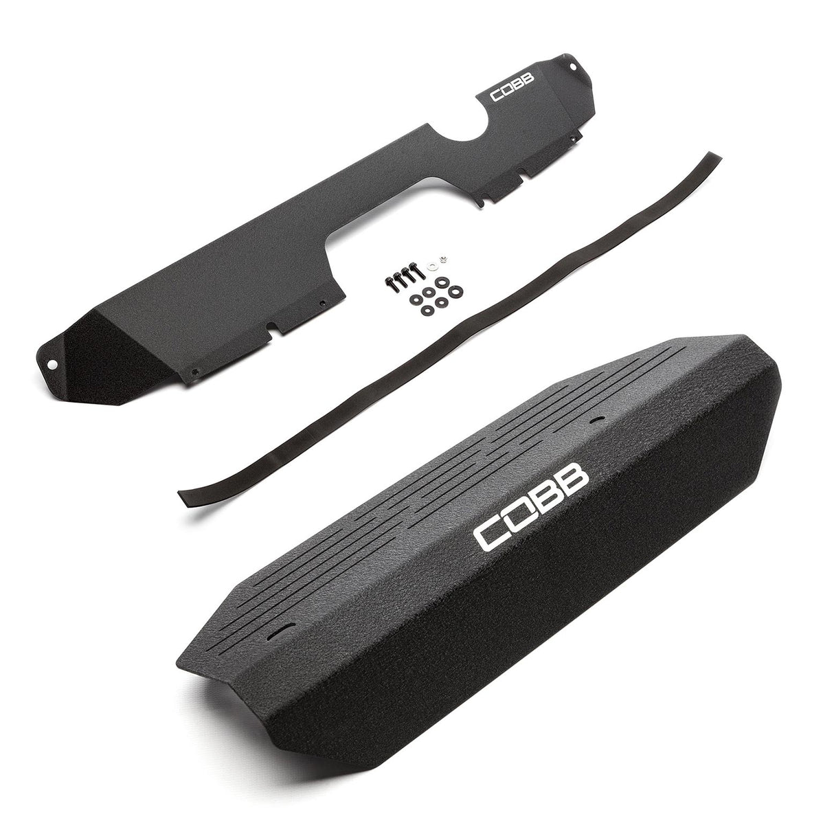 COBB Radiator Shroud With Alternator Cover Package Wrinkle Black Subaru 2015-2021 STI | SUB00008