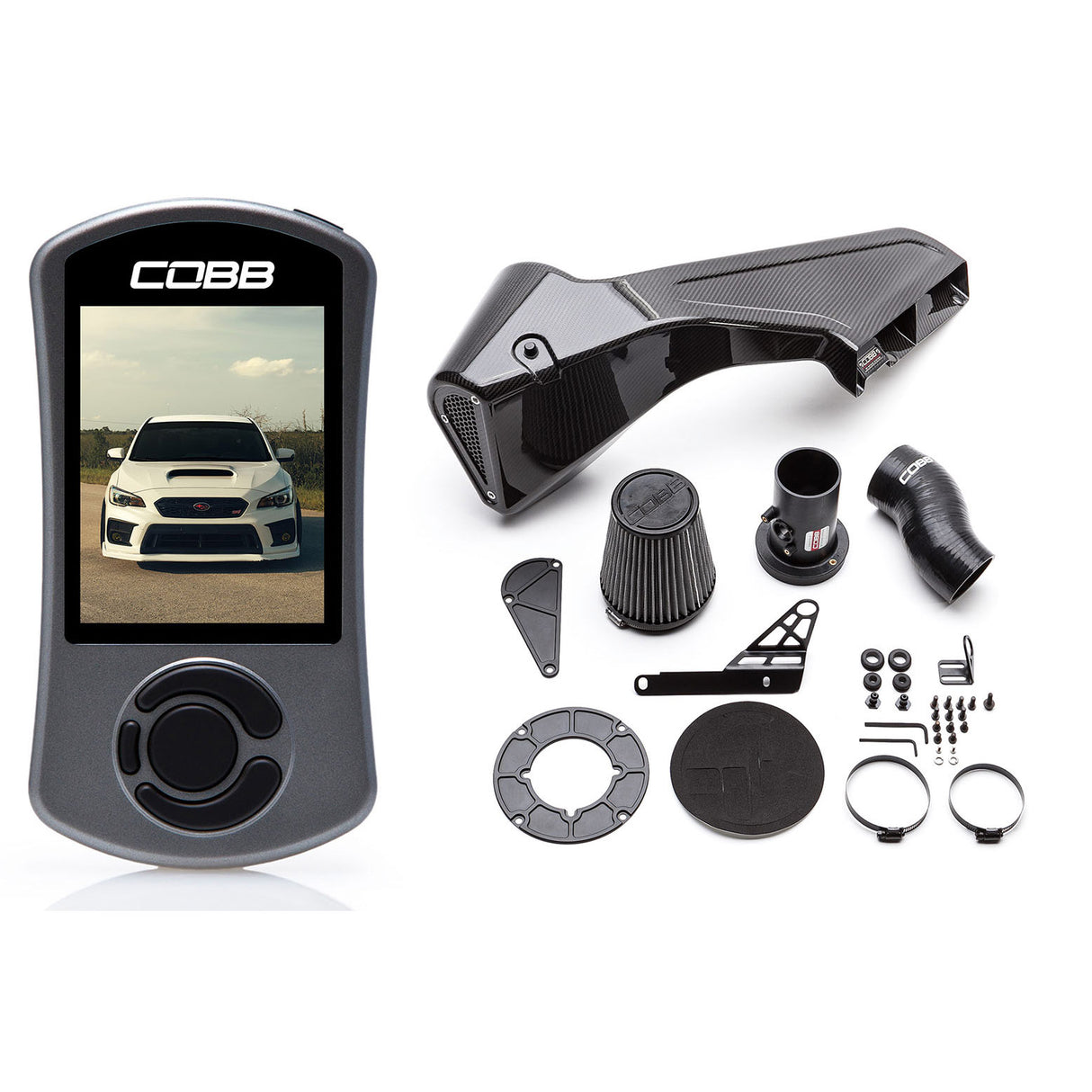 COBB Stage 1+ Redline Carbon Fiber Power Package (SUB0040S1P-RED) | Subaru STI 2015-2021
