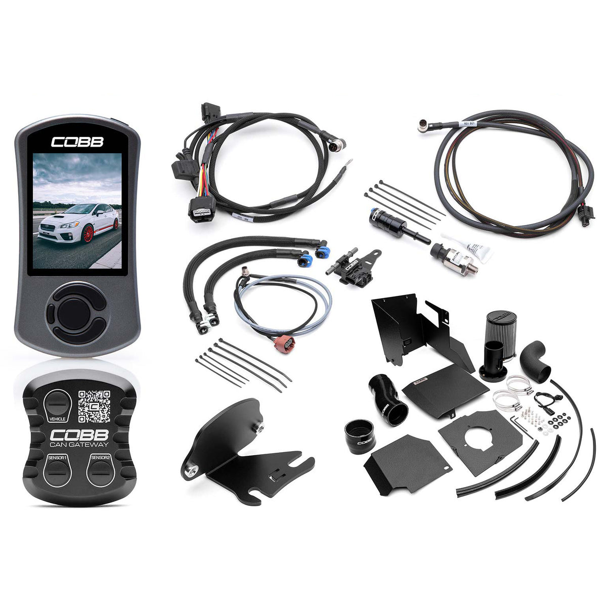 COBB Stage 1+ CAN Flex Fuel Power Package SF Intake (SUB0041W1P-1FF) | Subaru WRX 2015-2017