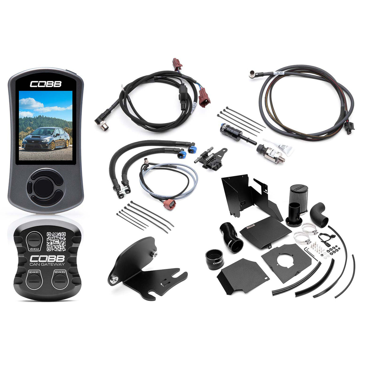 COBB Stage 1+ CAN Flex Fuel Power Package SF Intake (SUB0041W1P-2FF) | Subaru WRX 2018-2021