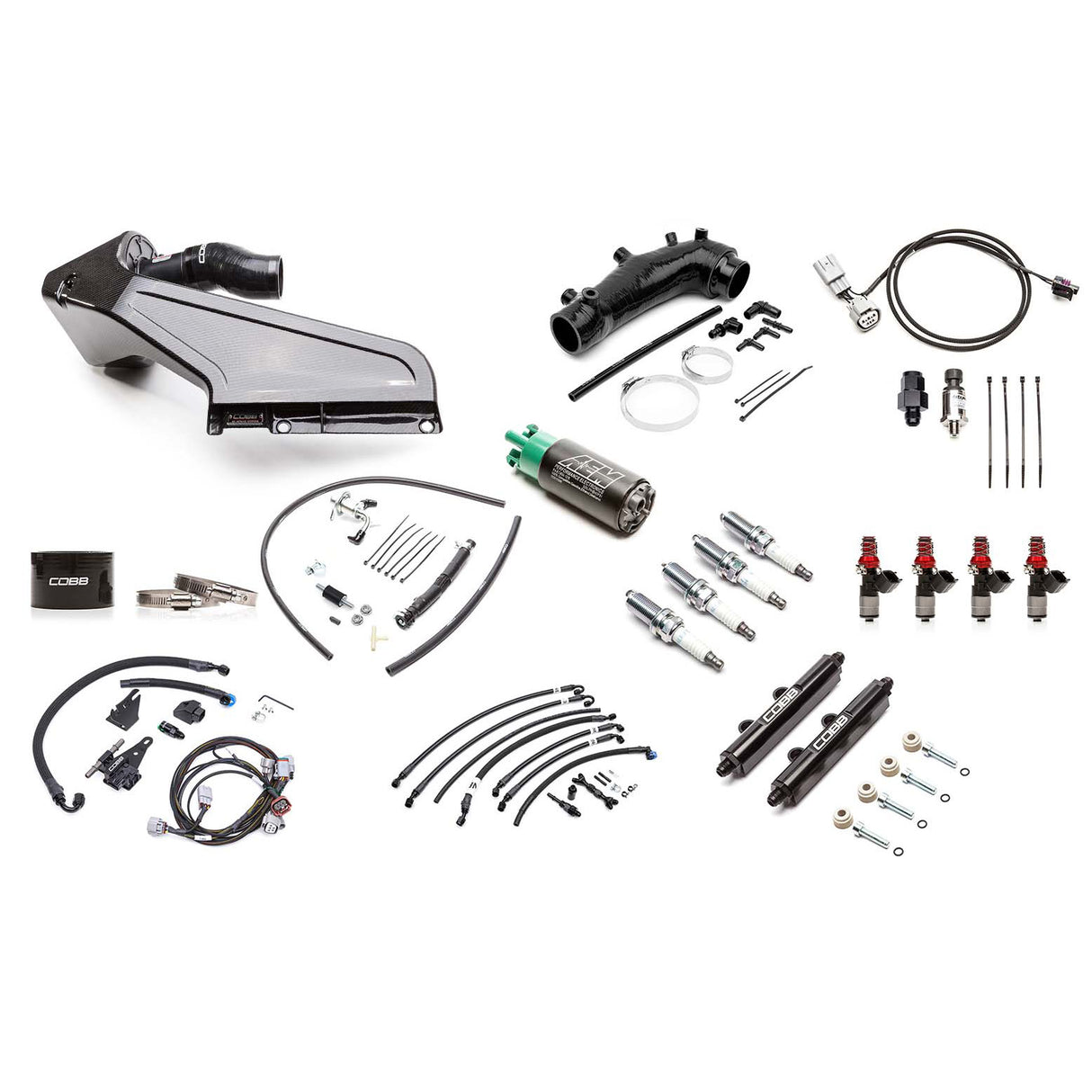 COBB Stage 1 to NexGen Stg 2+ Flex Fuel Redline CF Power Package Upgrade (SUB004NG2S2FF-RED-S1-UP) | Subaru STI 2015-2021