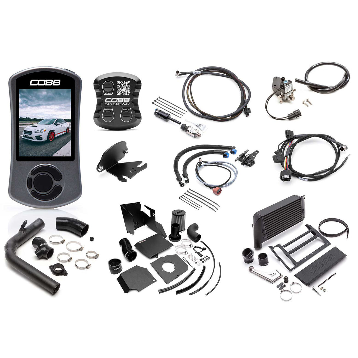 COBB NexGen Stage 2+ CAN Flex Fuel Power Package SF Intake Black 6-Speed (SUB004NG2W2-BK1FF) | Subaru WRX 2015-2017