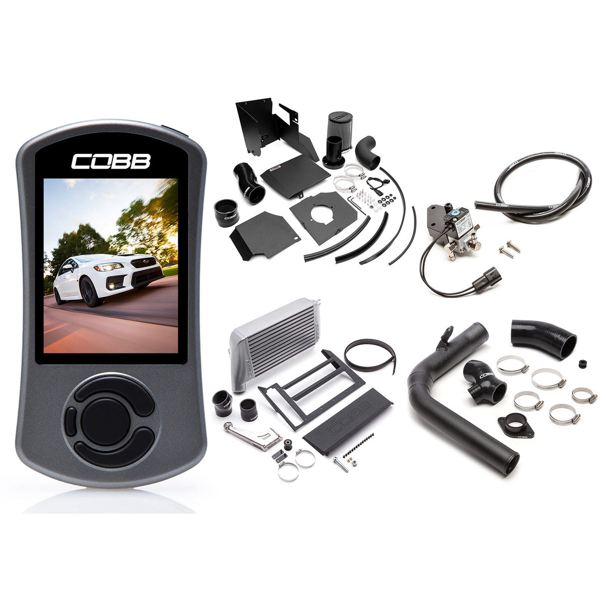 COBB NexGen Stage 2 Power Package With SF Intake Silver Intercooler Subaru 2015-2021 WRX | SUB004NG2W2-SL