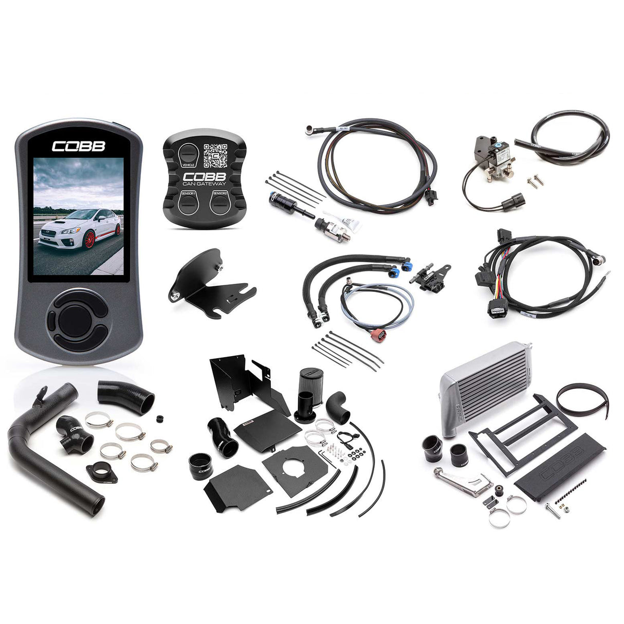 COBB NexGen Stage 2+ CAN Flex Fuel Power Package SF Intake Silver 6-Speed (SUB004NG2W2-SL1FF) | Subaru WRX 2015-2017