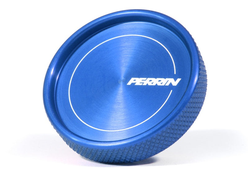 Perrin Oil Cap Round Style Blue (PSP-ENG-711BL) | Subaru WRX / STI / BRZ / Forester XT / Legacy GT / Legacy XT / Outback XT / Crosstrek / Ascent / Scion FR-S 2013-2016 / Toyota GT86 2017-2021 / GR86 2022-2025