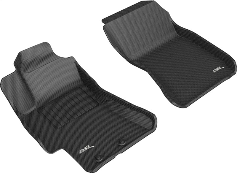 3D MAXpider Kagu Front Row All Weather Floor Liners Black Hatch (L1SB02511509) | Subaru WRX 2011-2014 / STI 2008-2014 / Impreza 2008-2011