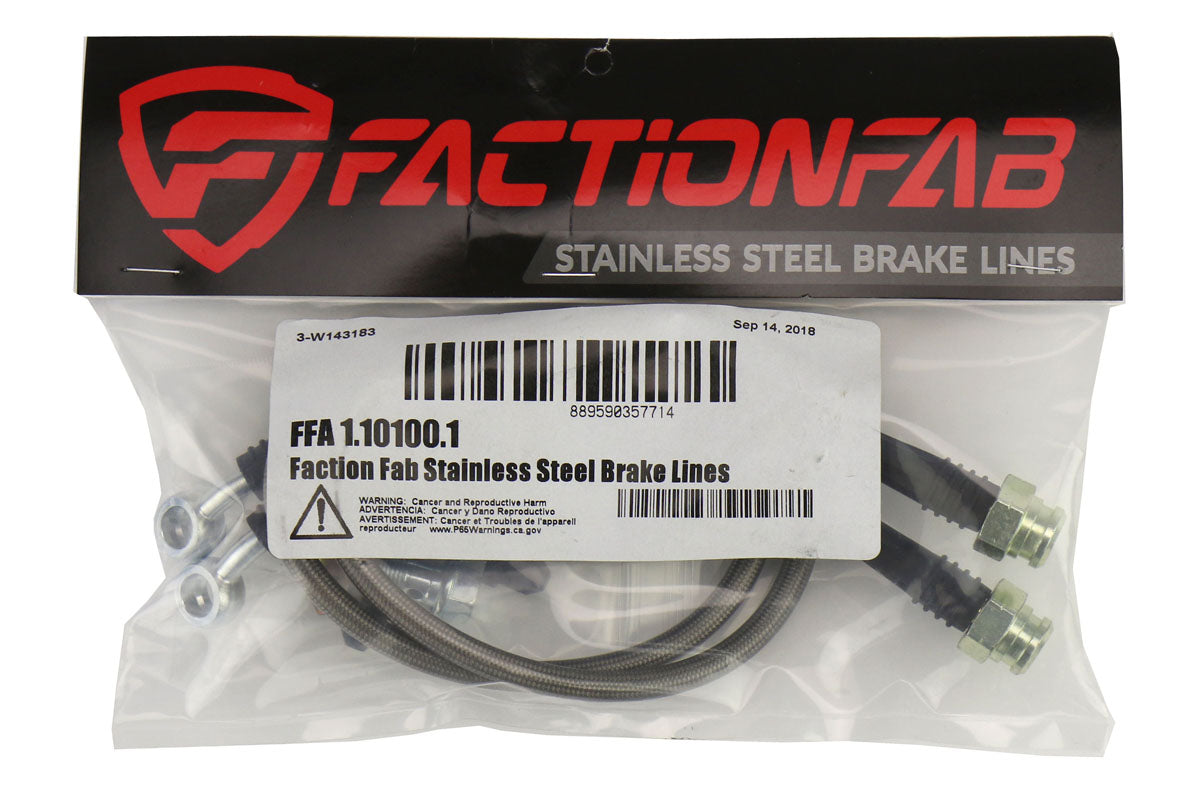 FactionFab Rear Stainless Steel Brake Lines Subaru Impreza L LX RS 1993-2001 with Disk Brakes | FFA1.10100.1