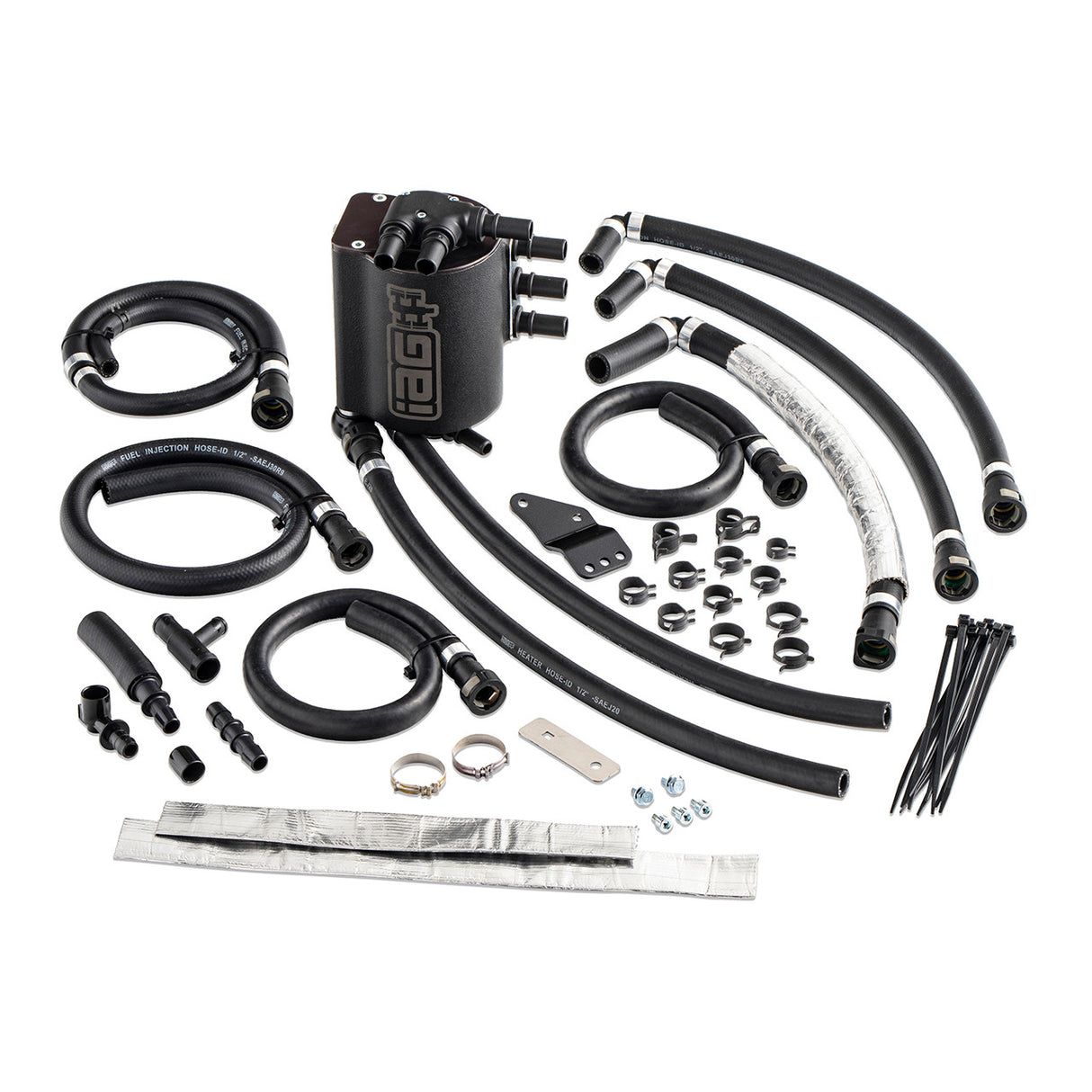 IAG Air Oil Separator AOS Black (IAG-ENG-7186BK) | Subaru WRX 2008-2014 / STI 2008-2021 / Forester XT 2009-2013 / Legacy GT 2005-2009 / Outback XT 2005-2009