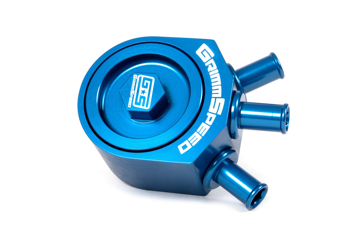 GrimmSpeed Air/Oil Separator Blue Subaru 2002-2007 WRX / 2004-2020 STI