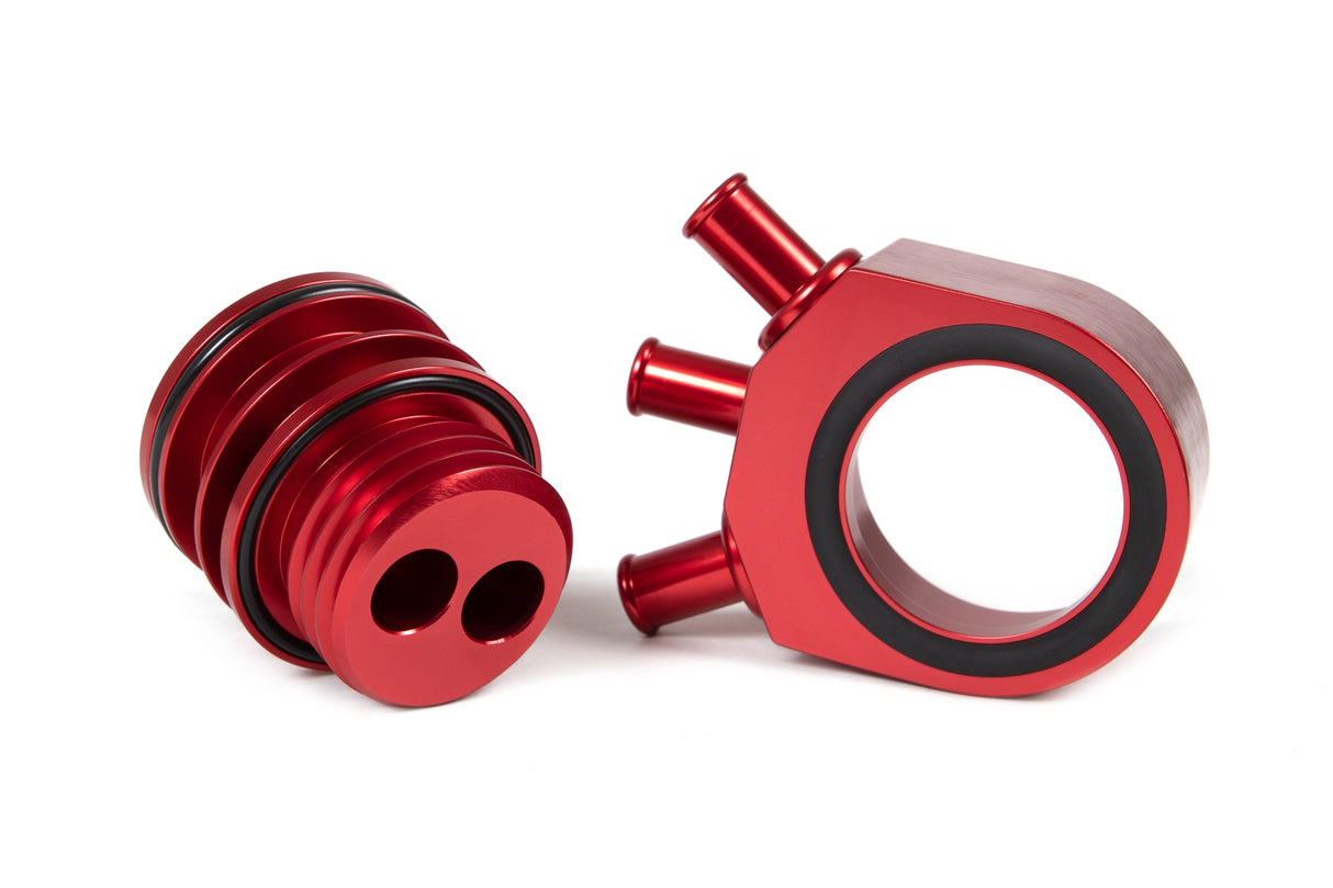GrimmSpeed Air/Oil Separator Red Subaru 2008-2014 WRX