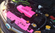 JNA Performance Radiator Shroud Hot Pink Subaru 2008-2014 WRX / 2008-2014 STI
