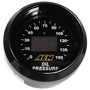 AEM 52mm Digital Fuel or Oil Pressure Gauge 0-100 PSI (30-4401)