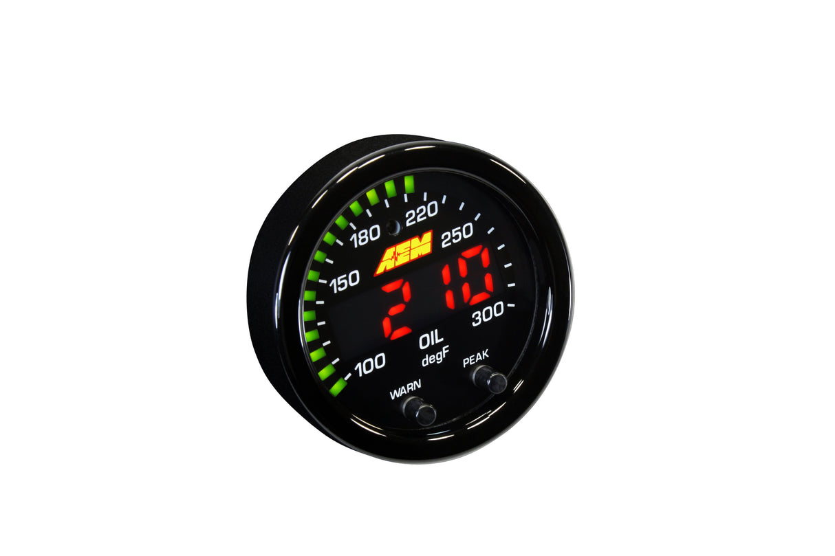 AEM X-Series Temperature Gauge Kit 100-300F (30-0302)