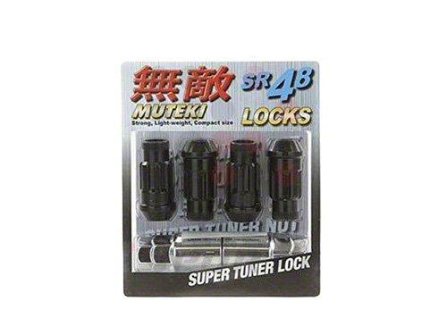 Wheel Mate Muteki SR48 Lock Sets Open Ended Black 12x1.25 48mm Universal