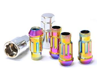 Wheel Mate Muteki SR48 Lock Sets Open Ended Neo Chrome 12x1.25 48mm | 32901N