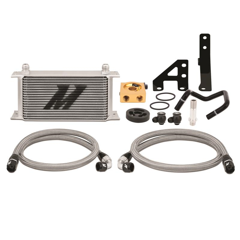 Mishimoto Thermostatic Oil Cooler Kit Silver Subaru 2015-2018 WRX | MMOC-WRX-15T