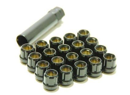 Wheel Mate Muteki Spline Drive Lug Nuts Open Ended Black M12 x 1.25 | 31885B
