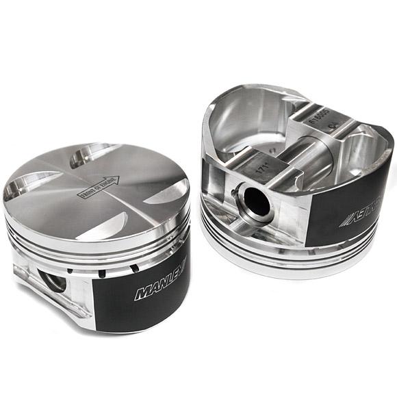 Manley Performance Piston Set 100mm (+.5mm) Overbore, 8.5.1 Comp. Ratio Dish Pistons w/ Rings Subaru 2006-2014 WRX / 2004-2021 STI