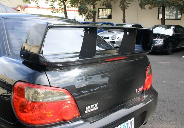 Perrin Wing Stabilizer Black (PSP-BDY-100BK) | Subaru STI 2004-2007